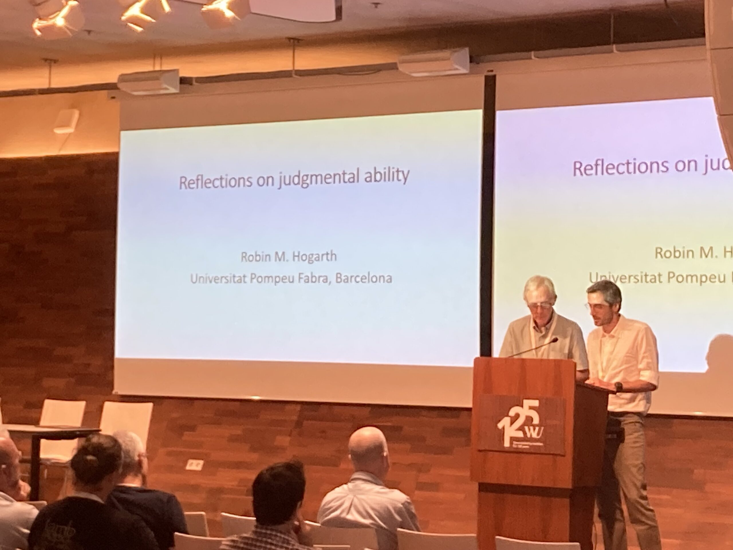 Lifetime achievement award lecture